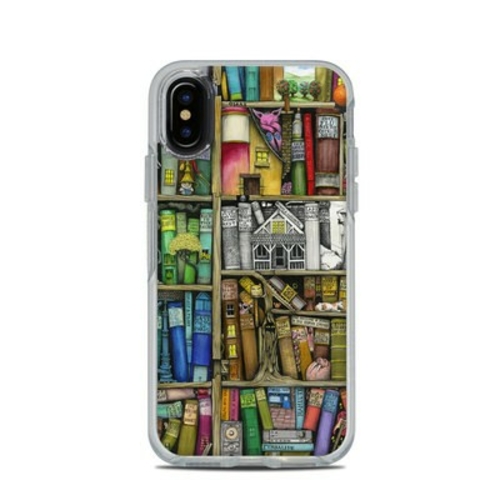 DecalGirl OSCIX-BOOKSHELF OtterBox Symmetry Clear iPhone X Case Skin -