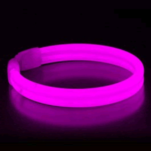 Blinkee 1145054 Wide Glow Stick 8 in. Bracelet, Pink - Pack of 30
