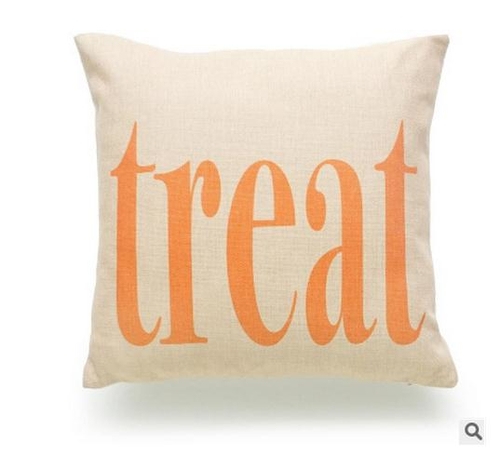 Trick Or Treat/Letter Cushion Case Decorative