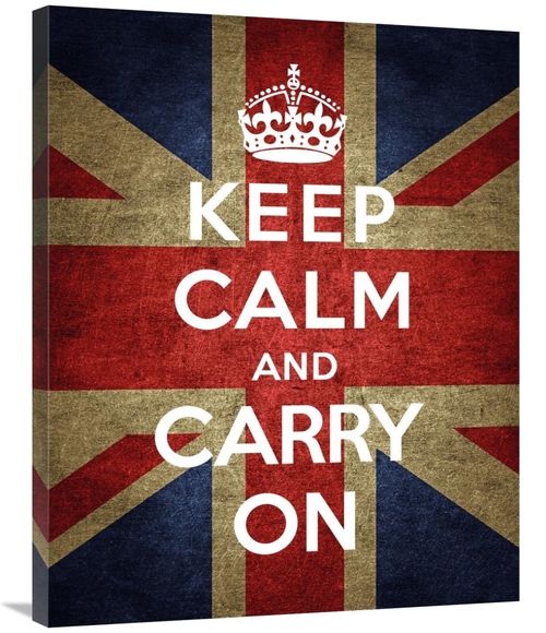 Global Gallery GCS-371977-2835-142 28 x 35 in. Keep Calm & Carry on - 