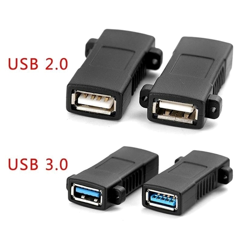 1Pc USB 2.0 3.0 Standard Female To Female Socket