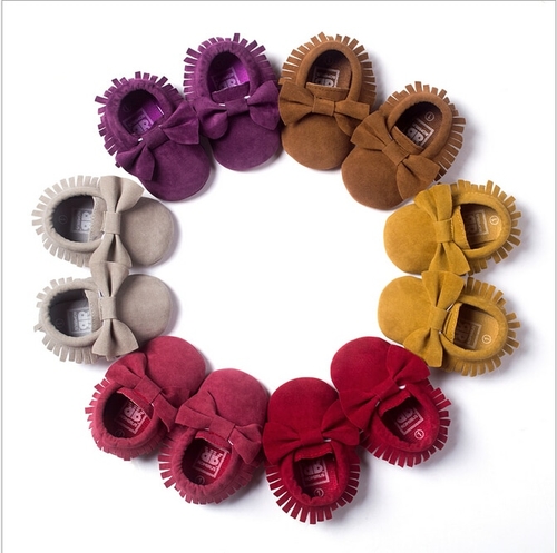 Infant Toddler PU Suede Leather Newborn Baby