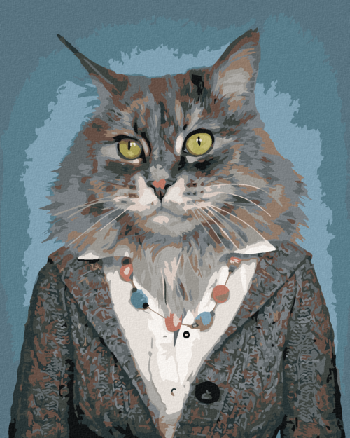 Paint by Numbers - CAT IN CLOTHES