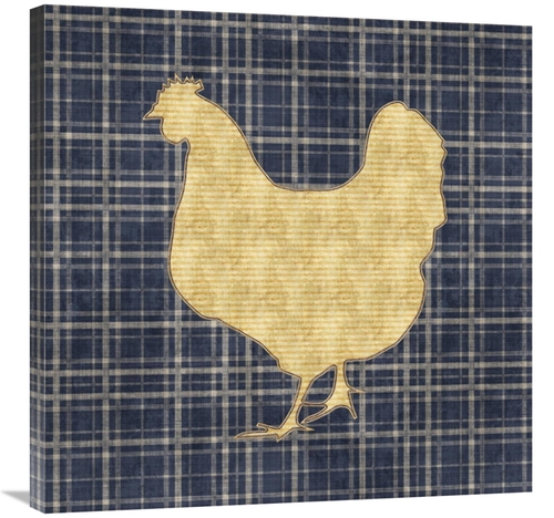Global Gallery GCS-453828-3030-142 30 x 30 in. Country Style Hen Art P