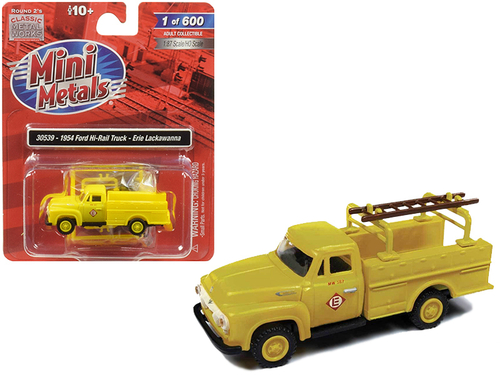 1954 Ford Hi-Rail Truck \Erie Lackawanna\" Yellow with Accessories