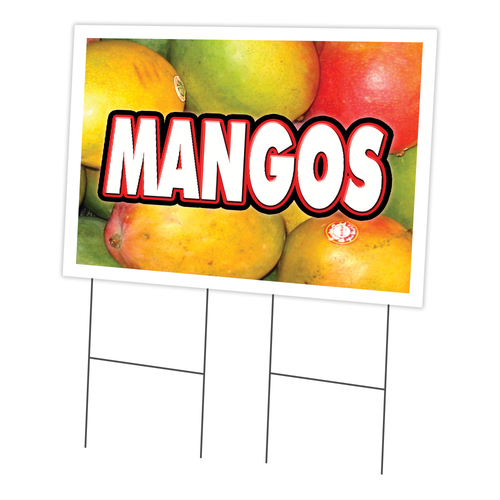 SignMission C-2436 Mangos 24 x 36 in. Mangos Yard Sign & Stake