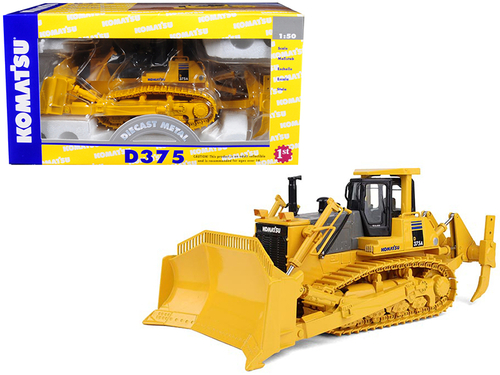 Komatsu D375A Crawler Dozer with Blade & Ripper 1/50 Diecast Model by