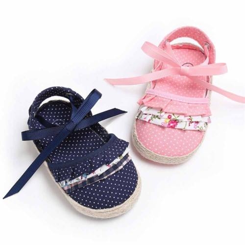 Toddler Baby Girl Bowknot Crib Shoes Newborn