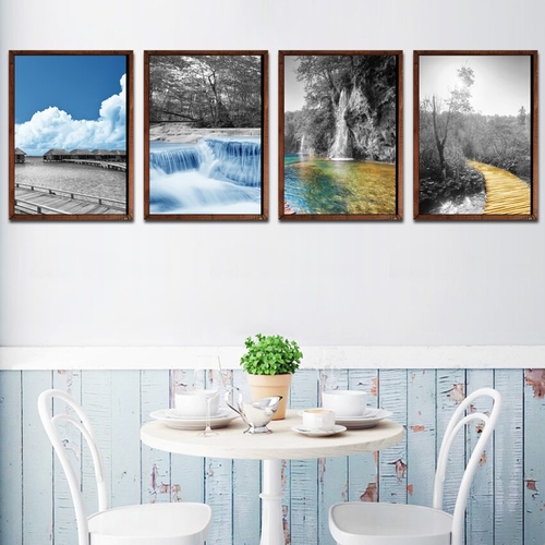 Waterfall Landscape Wall Art Canvas