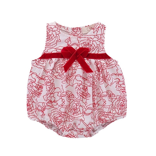 Newborn Baby Girl rompers Summer Clothing Bow