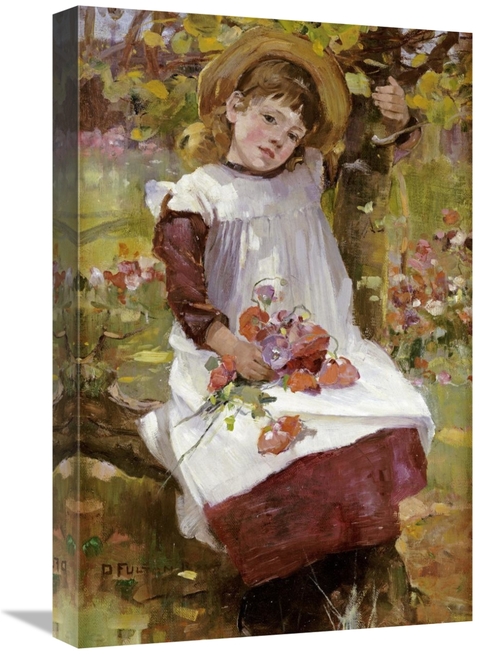 Global Gallery GCS-268000-22-142 22 in. The Poppy Gatherer Art Print -