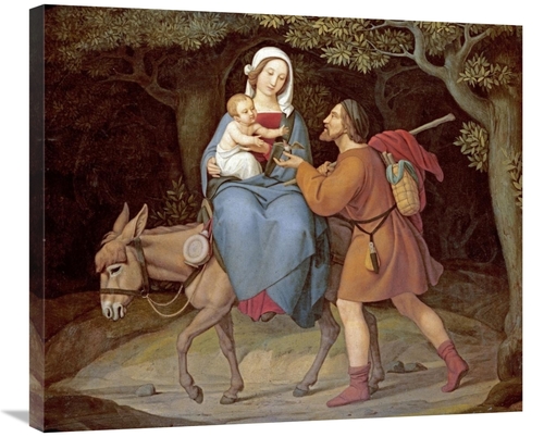 Global Gallery GCS-268642-30-142 30 in. The Flight into Egypt Art Prin