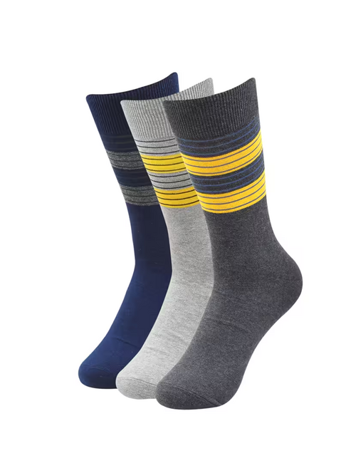men pack of 3 solid above ankle length sock