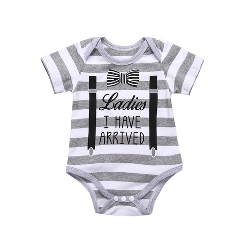 Newborn Baby Boys Girls Summer Cute Style Letter