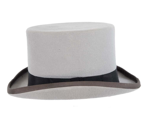 Grey felt top hat by Christy's London