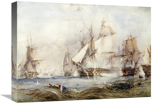 Global Gallery GCS-267841-22-142 22 in. The Battle of Traflagar Art Pr