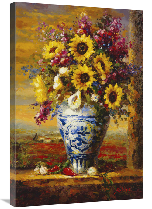 Global Gallery GCS-128099-2436-142 24 x 36 in. Tuscan Sunflowers Art P