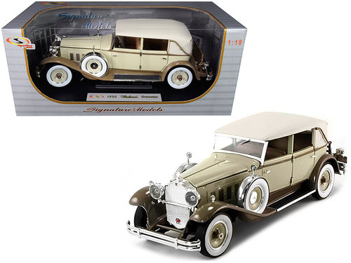 1930 Packard Brewster Tan and Coffee Brown 1/18 Diecast Model Car by