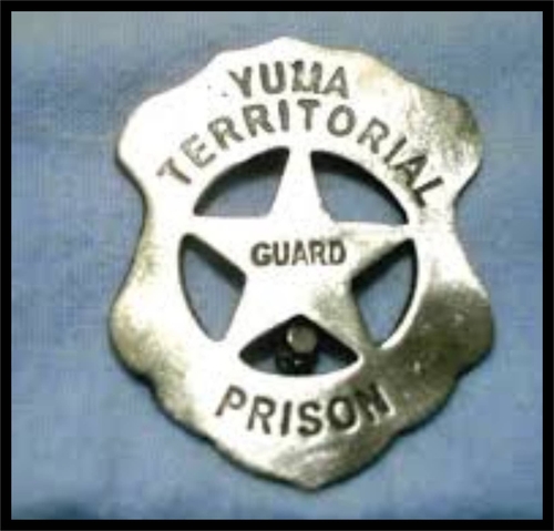3 Inch Cloth  Patch Yuma Territorial Prison Guard Badge Old