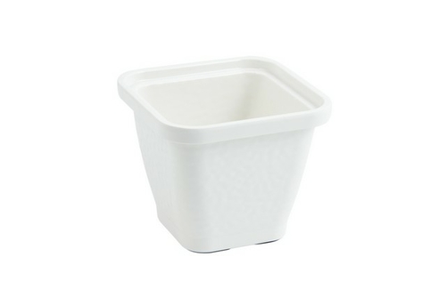 Bon Chef 53306IVORY 5.25 x 5.25 x 5 in. Dynasty Square Bowl, Ivory