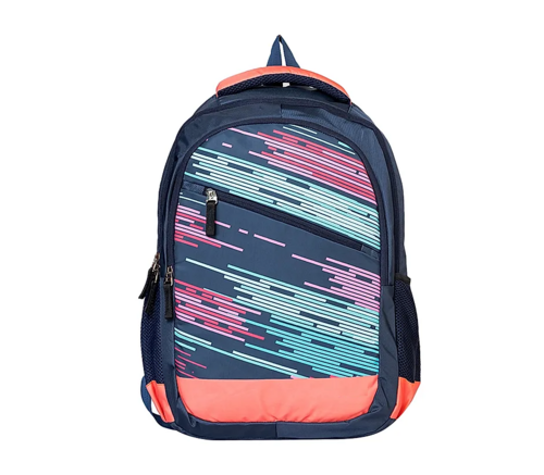 Printed Navy Blue School Bag Backpack for Kids