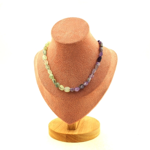Amethyst + Prehnite from Canada beads necklace.