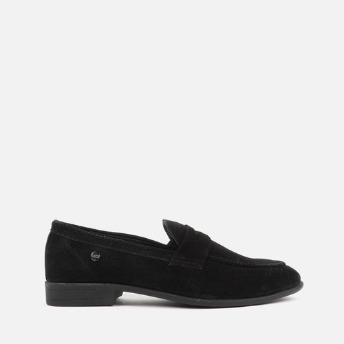 Men's Velvet Formal Loafers (Size-6) (Color-BLACK)