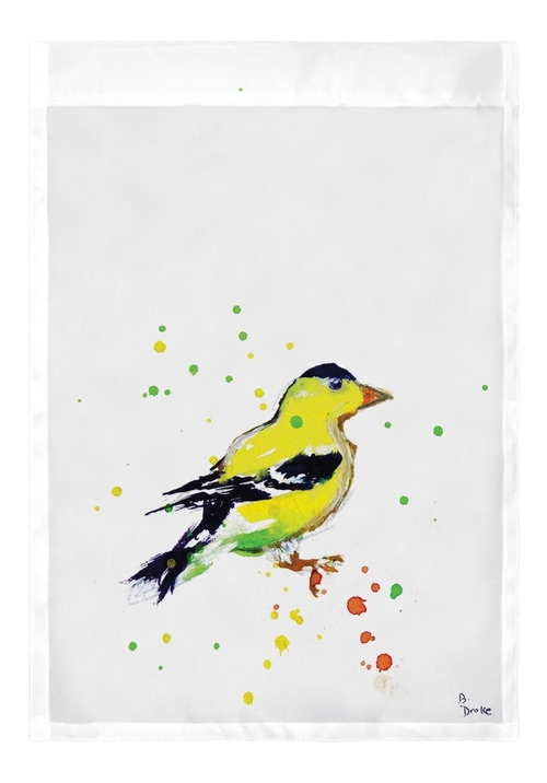 Betsy Drake FL634 Goldfinch Flag - 12.5 x 18 in.