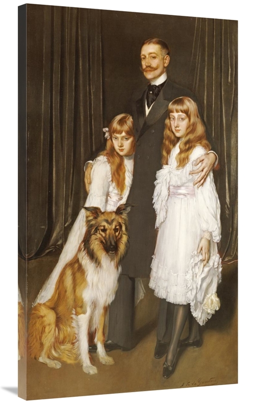 Global Gallery GCS-266173-40-142 40 in. Portrait of a Family with Thei