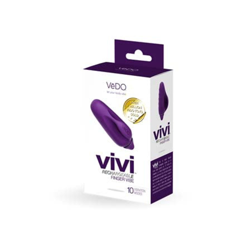 Vedo Vivi Rechargeable Finger Vibe Deep Purple