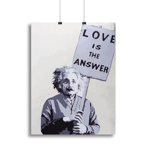 Banksy Love Is The Answer Canvas Print or Poster