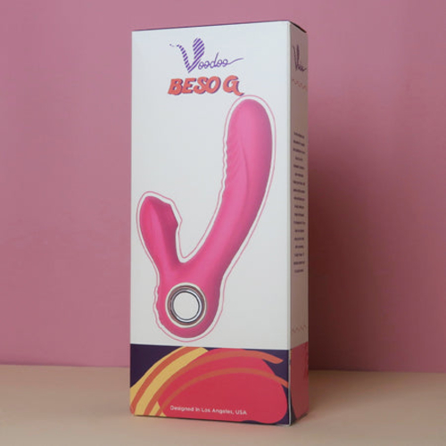 Voodoo Beso G Rechargeable Vibrating Silicone Suction Dual Stimulator