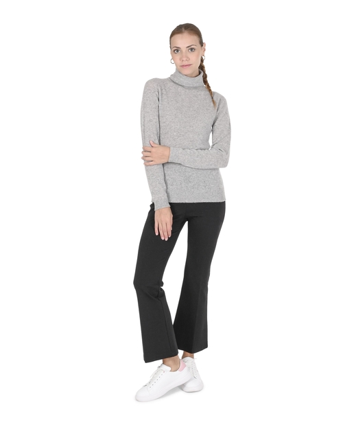 Crown of Edinburgh Cashmere Womens Turtleneck Sweater COE 0021 LIGHT