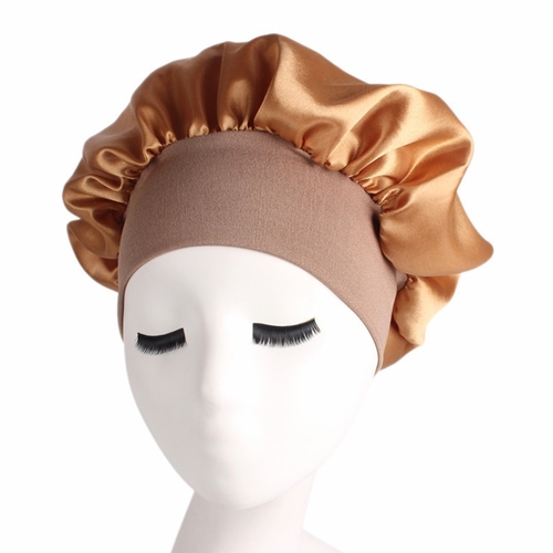 1pc 56 58cm Long Hair Care Women Satin Bonnet Cap