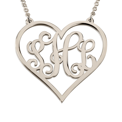 Monogram Heart Necklace