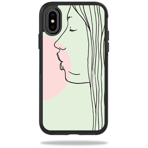 MightySkins OTSIPX-pink bubble gum Skin for Otterbox Symmetry iPhone X