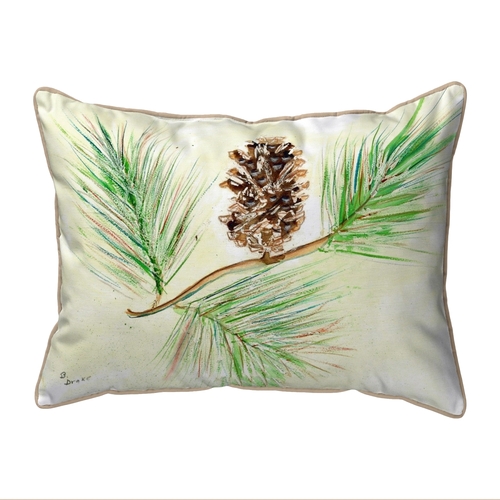 Betsy Drake ZP161 20 x 24 in. Pinecone Extra Large Zippered Pillow