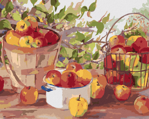 Zuty - Paint by Numbers â€“ APPLE HARVEST (JUDY BUSWELL), 40x50 cm