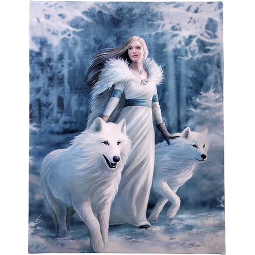Starlinks WP556AS Winter Guardian Canvas Print by Anne Stokes