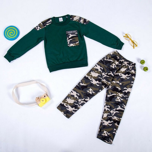 2 9Y Infant Baby Boy Clothes Sets Camouflage Print