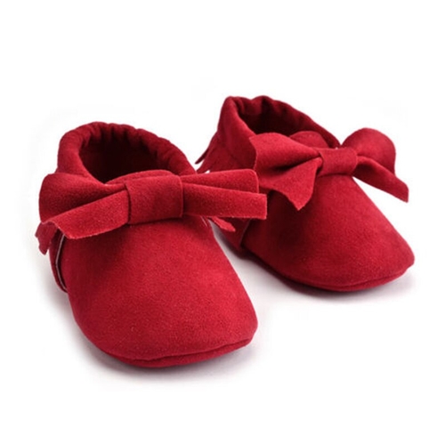 Newborn Baby Girls Infant Toddler Moccasins Bow