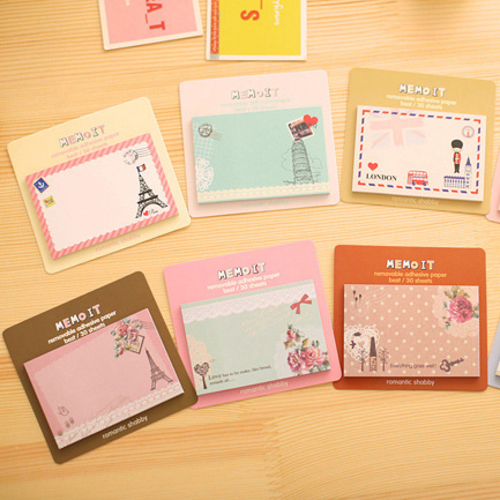 Cute European American style Memo pad sticky post