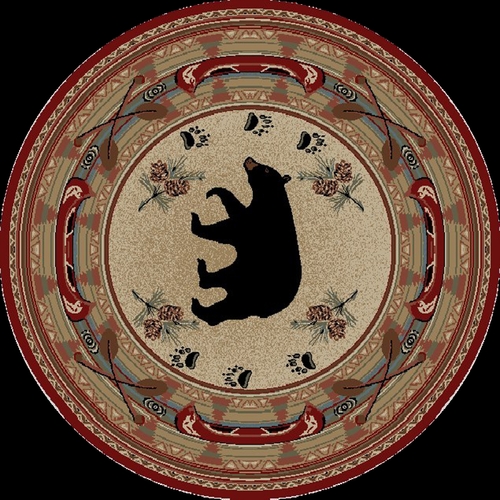 Mayberry Rug HS4882 8RD 7 ft. 10 in. x 7 ft. 10 in. Round Hearthside W