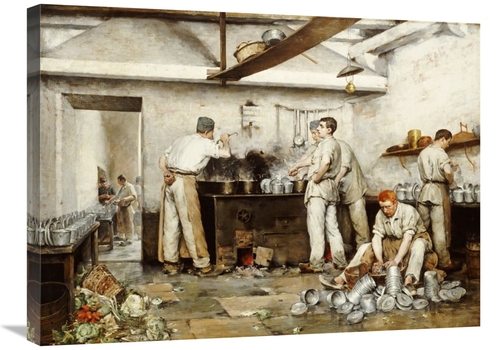 Global Gallery GCS-268496-30-142 30 in. At the Barracks - Eight Thirty