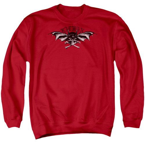 Trevco BM1746-AS-2 Batman & Wings of Wrath Long Sleeve Adult Crewneck 