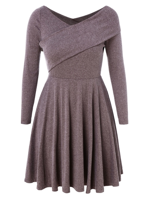  Women Plus Size Embellished Fit And Flare