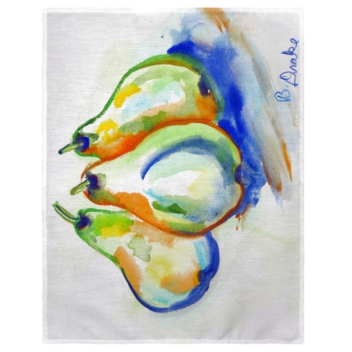 Betsy Drake PM819 14 x 18 in. Three Pears Place Mat - Set of 4