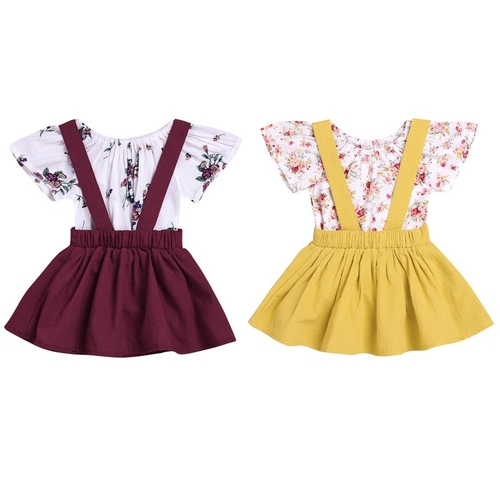 2PCS Summer Cute Lovely Toddler Baby Girls Short