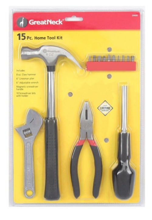 Great Neck GN600 Home Tool Kit  15 Piece