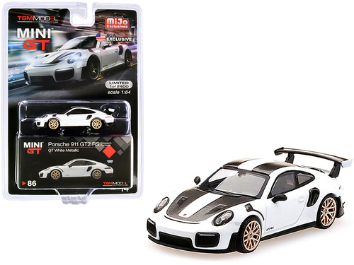 Porsche 911 GT2 RS Weissach Package GT White Metallic with Carbon